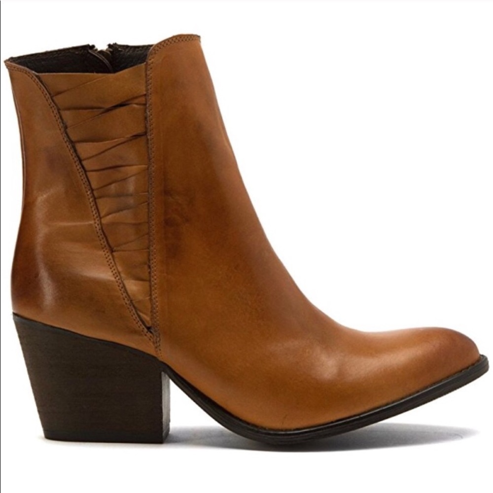 Leather booties